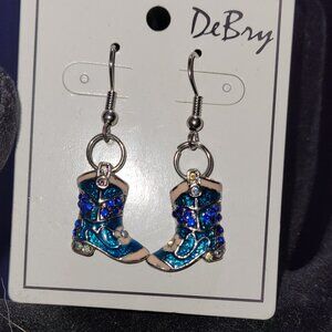 DeBry cowboy boot earring